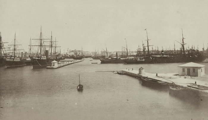 Alexandria Port in the 1880s