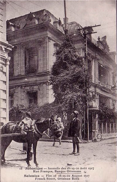 Fire gutted Bank building in 1917