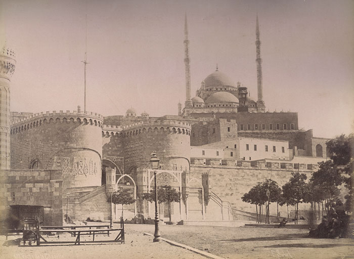 Cairo mosque photographed by Sebah