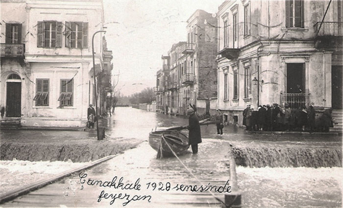 View of floods in Chanak, 1928