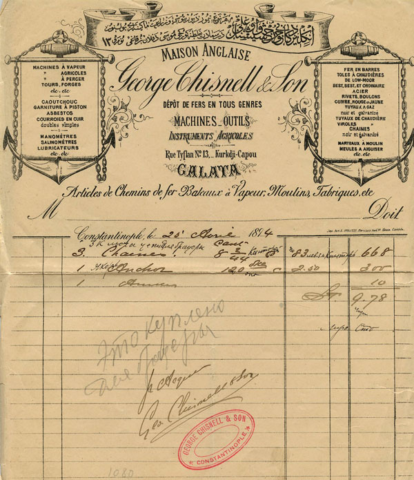 George Chisnell & Son - 1894