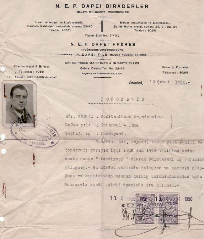 Dapei, 1950
