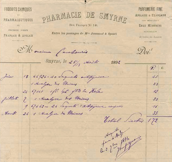Pharmacie de Smyrne - 1892