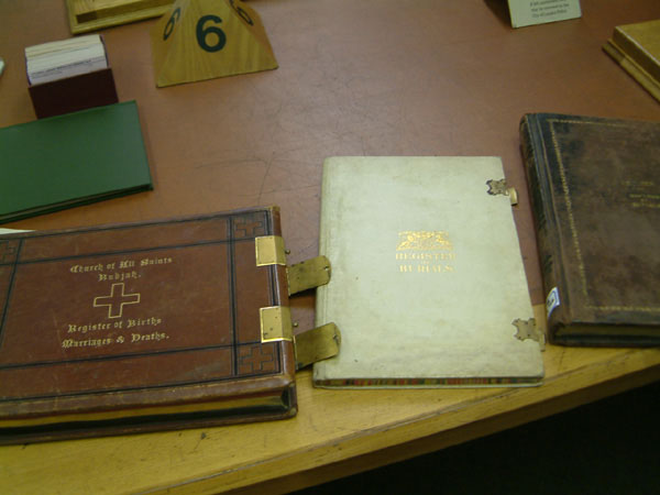 The archive books at the Guildhall library