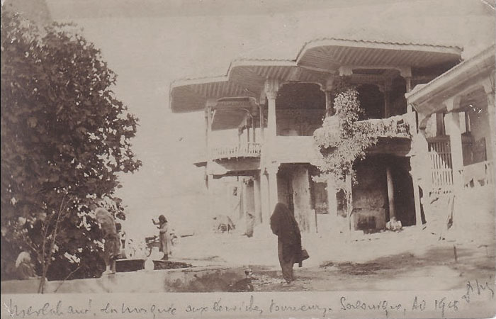 1905, Salonica Turkish quarter - the lodge of the whirling dervishes of the Mevlevi Shia sect