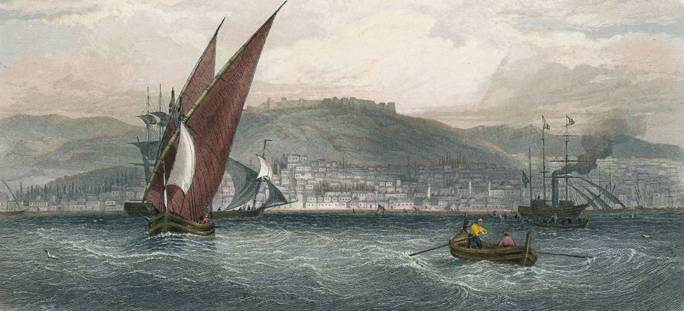View of Smyrna harbour by an unknown artist.